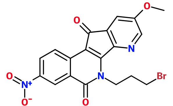 (image for) MC085389 6-(3-Bromo-propyl)-9-methoxy-3-nitro-6H-pyrido[3',2':4,5]cyclopenta[1,2-c]isoquinoline-5,11-dione